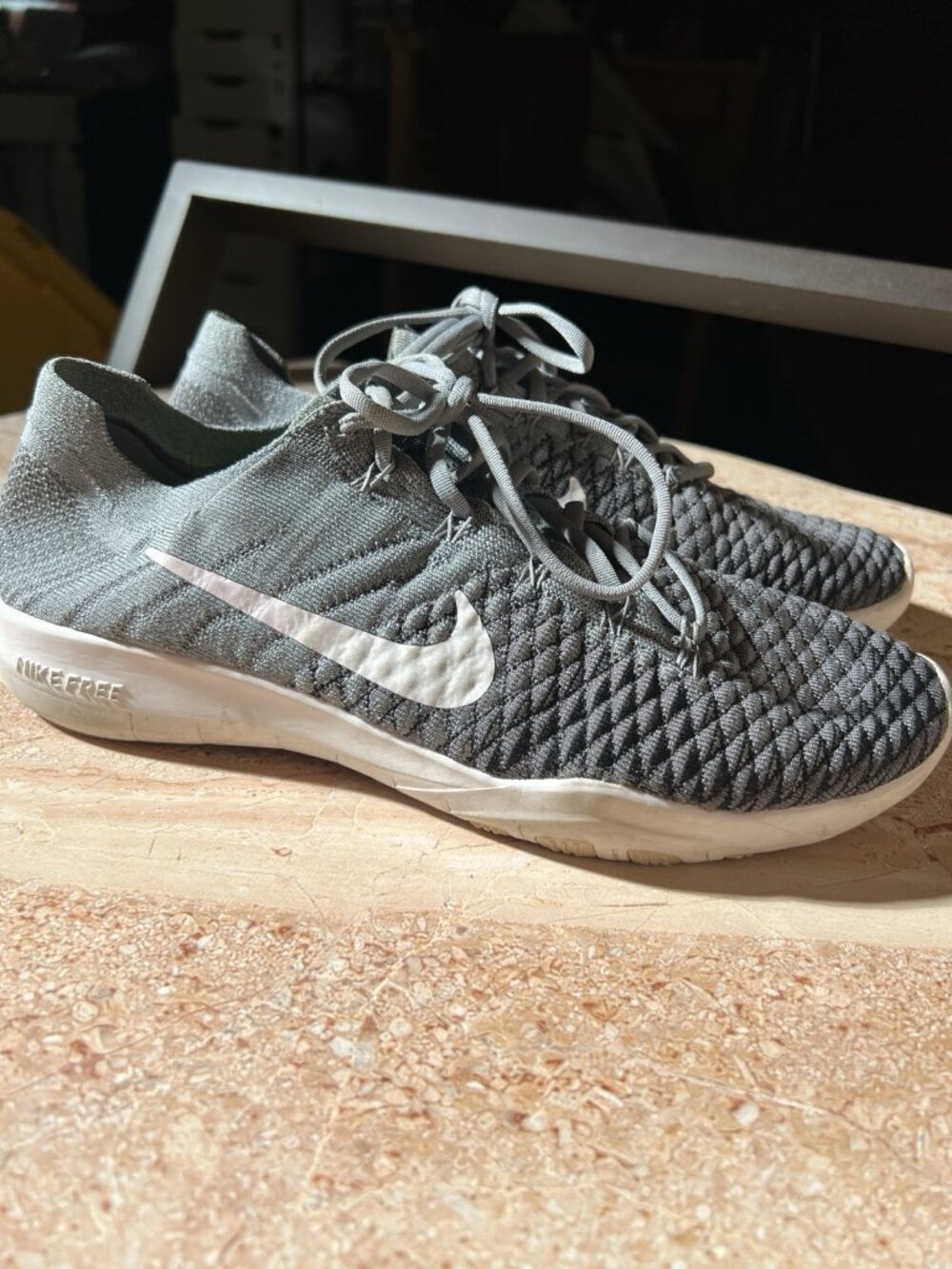 Nike Free TR Flyknit 2 Training Shoes Gray Women’s Size 9 904658-007